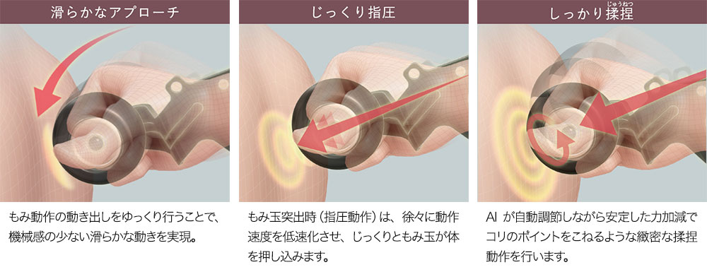 5D-AIメカPLUSによるもみ動作イメージ