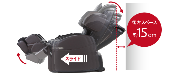 スライドリクライニング機能