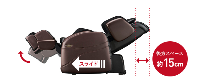 スライドリクライニング機能