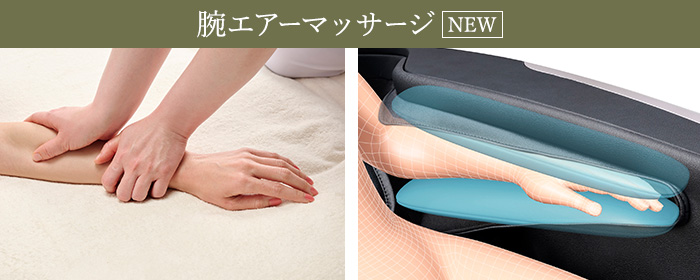 腕部エアーマッサージ
