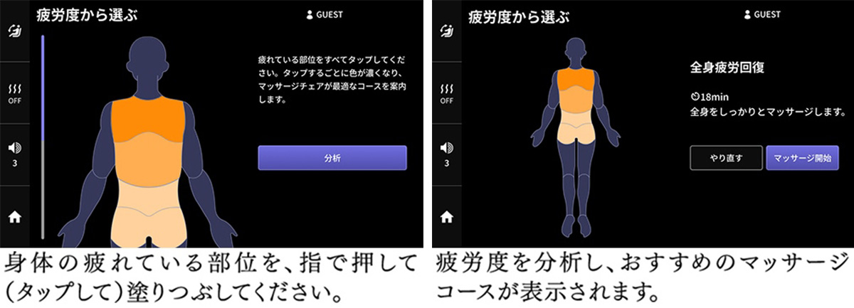 疲労度から選ぶ